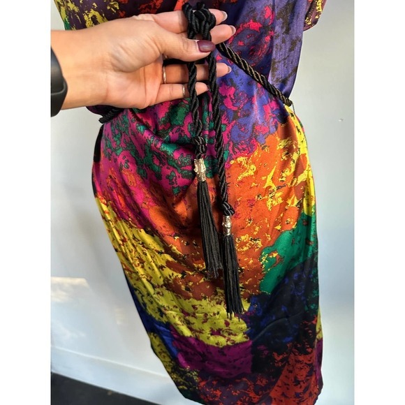 Trina Turk Multicolor Abstract Prink Silk Dress - Picture 3 of 7